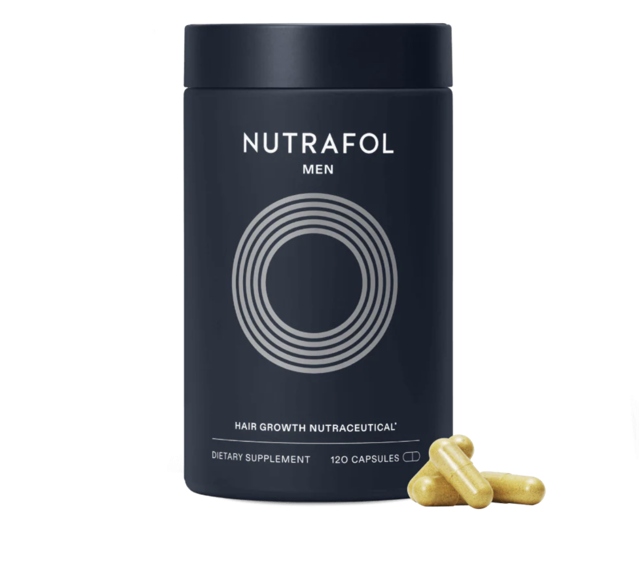 Nutrafol Men's Hair Growth Supplements, Clinically Tested for Visibly Thicker Hair and Scalp Coverage, Dermatologist Recommended