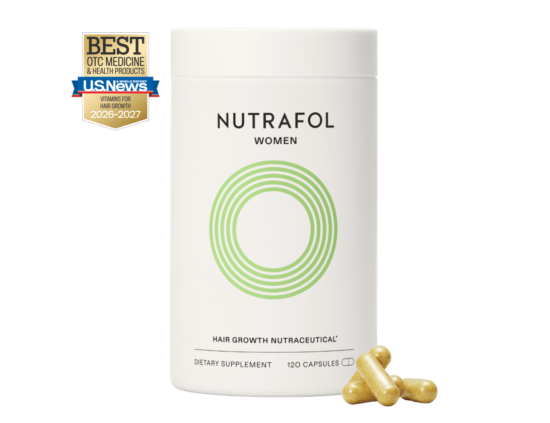 Nutrafol Women's Hair Growth Supplements, Ages 18-44, Clinically Tested for Visibly Thicker and Stronger Hair, Dermatologist Recommended