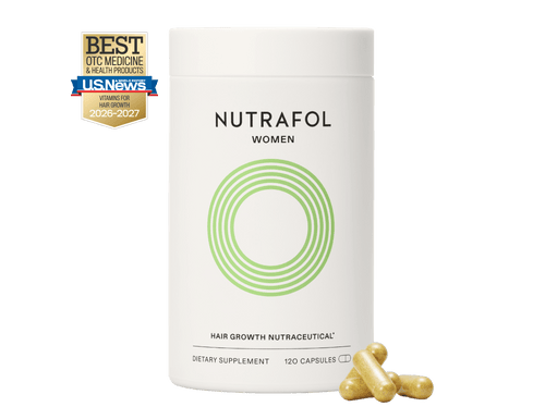 Nutrafol Women's Hair Growth Supplements, Ages 18-44, Clinically Tested for Visibly Thicker and Stronger Hair, Dermatologist Recommended