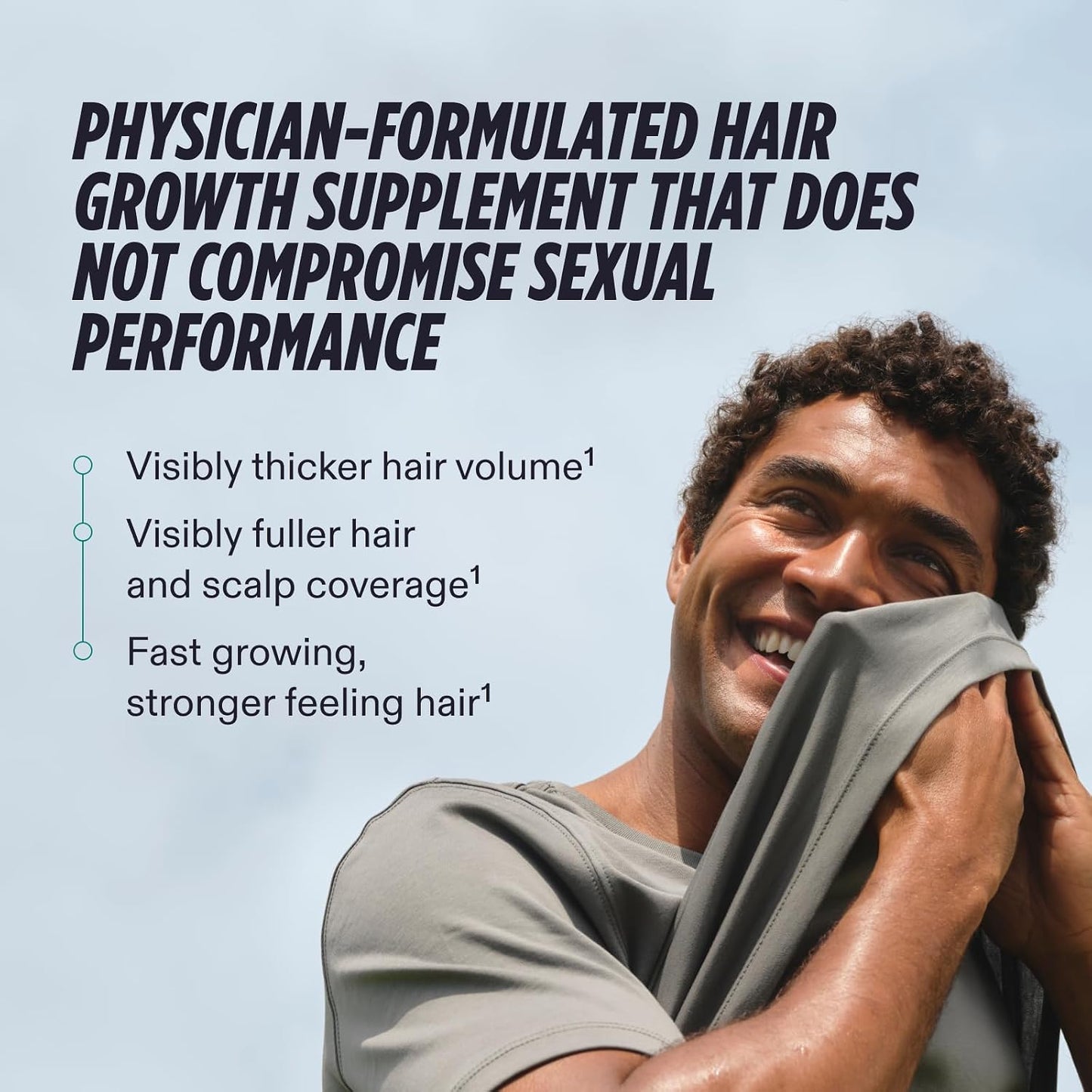 Nutrafol Men's Hair Growth Supplements, Clinically Tested for Visibly Thicker Hair and Scalp Coverage, Dermatologist Recommended