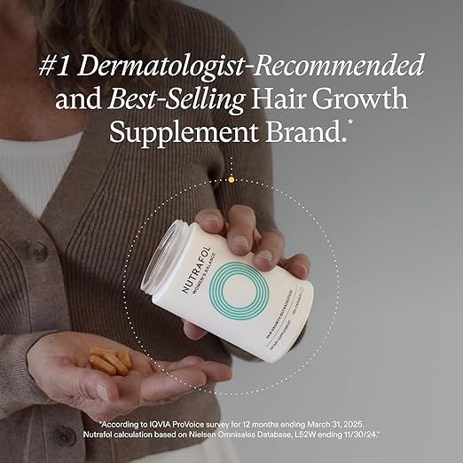 Women's Balance Hair Growth Supplements, Ages 45 and Up, Clinically Tested for Visibly Thicker Hair and Scalp Coverage, Dermatologist Recommended