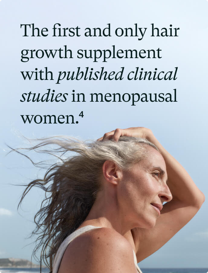 Women's Balance Hair Growth Supplements, Ages 45 and Up, Clinically Tested for Visibly Thicker Hair and Scalp Coverage, Dermatologist Recommended